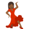 Woman Dancing - Medium Black emoji on Google